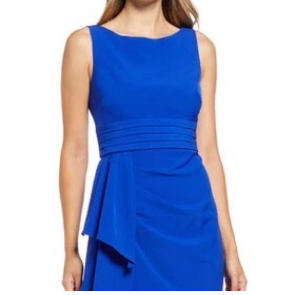 Vince Camuto Asymmetrical Blue Gown